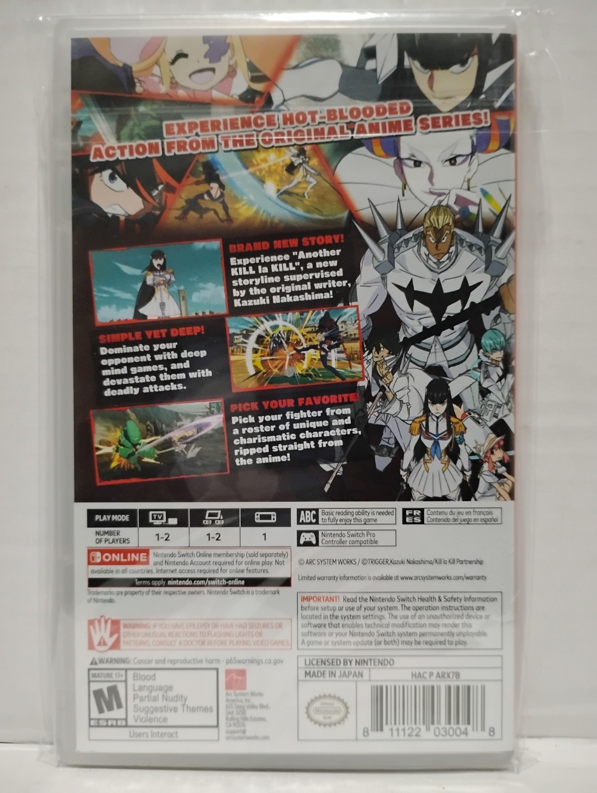 Arc System Works Kill la Kill-If Nintendo Switch Fighting Multiplayer M NTSC-J