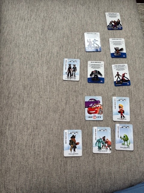Disney Infinity Character Card Lot Of 11 See Pictures For Characters
