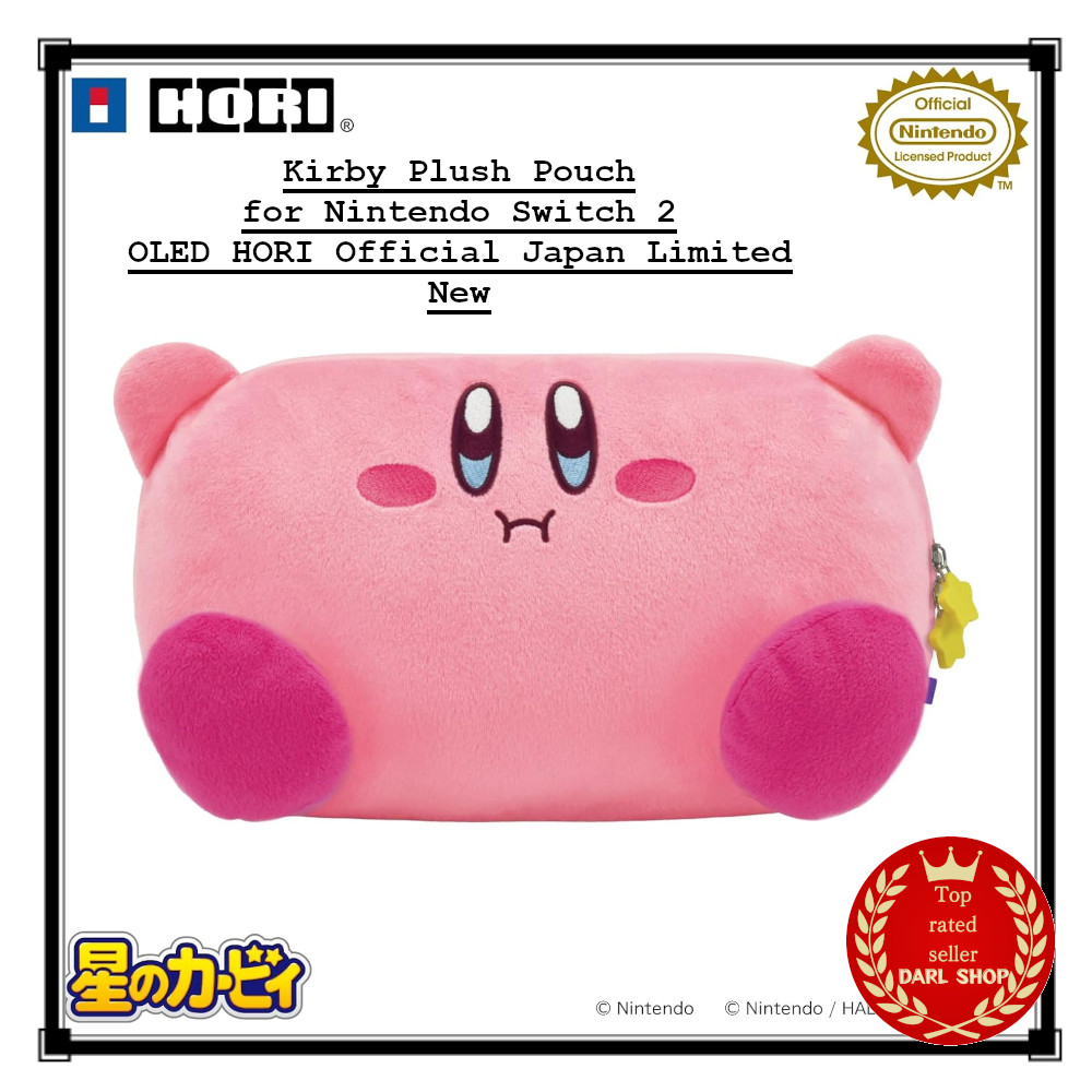Kirby Plush Pouch for Nintendo Switch 2 OLED HORI Official Japan Limited New