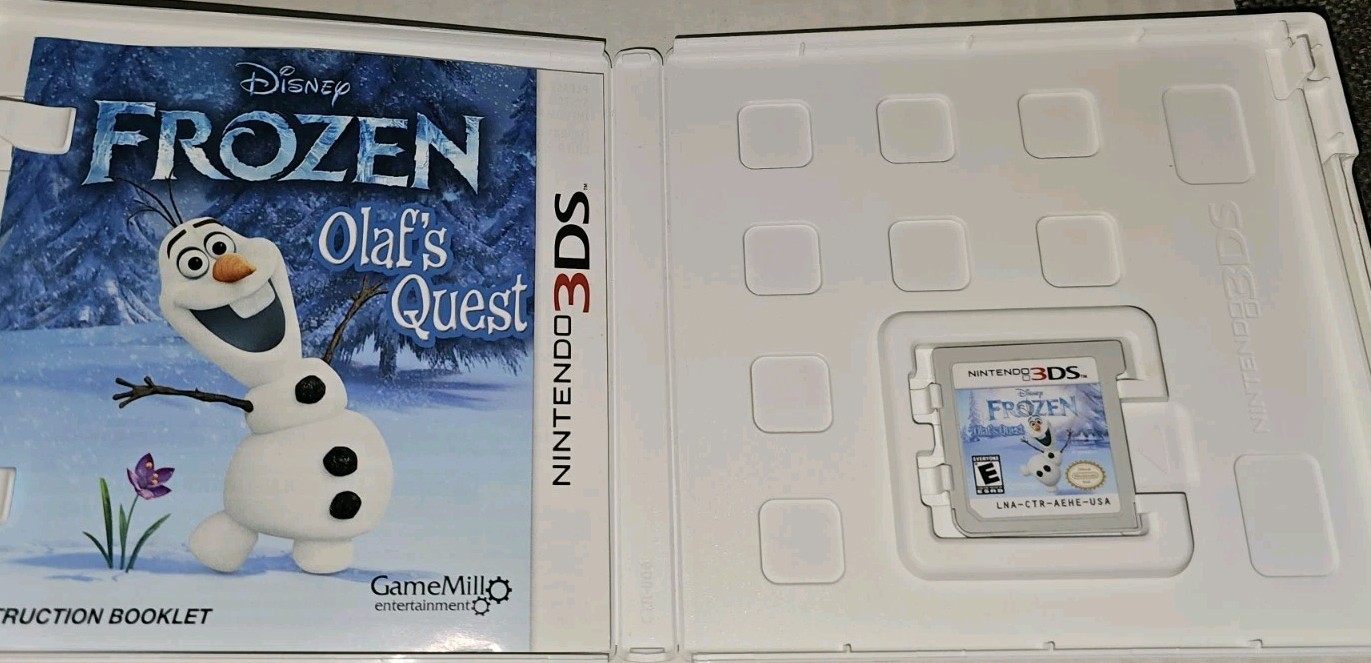 Frozen: Olaf’s Quest 3DS 2013 Nintendo Selects Edition Complete CIB w/ Manual