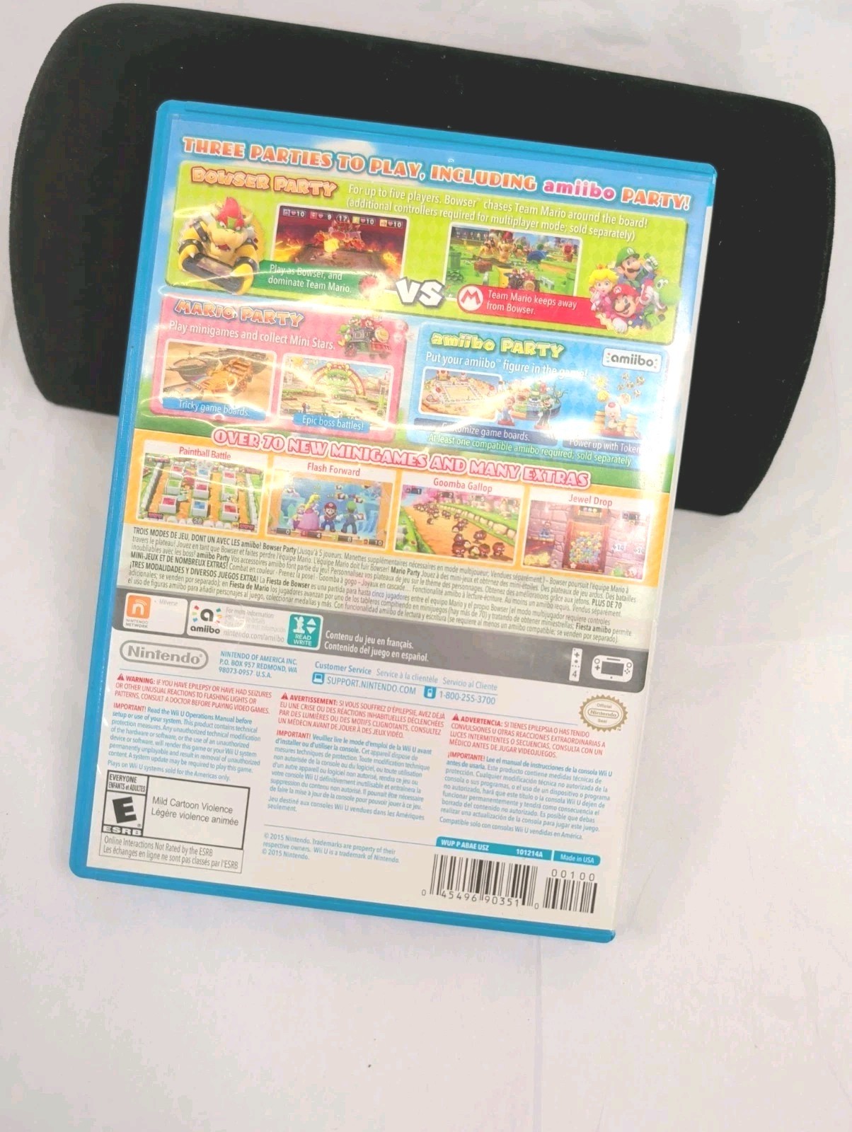 Mario Party 10 (Nintendo Wii U) Game Disc and Case