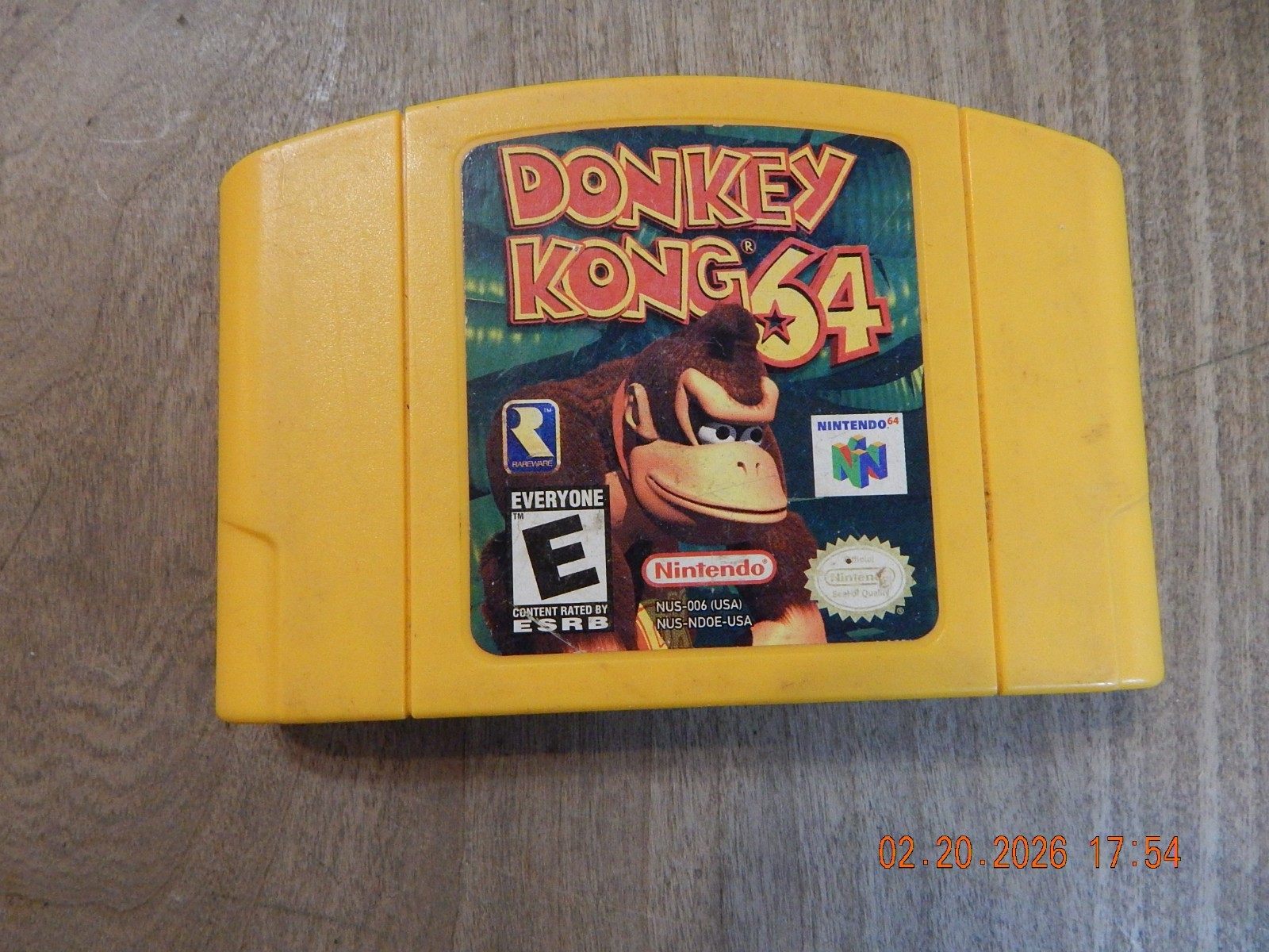 USED Donkey Kong N64 (Nintendo N64, 1999), Authentic, Tested