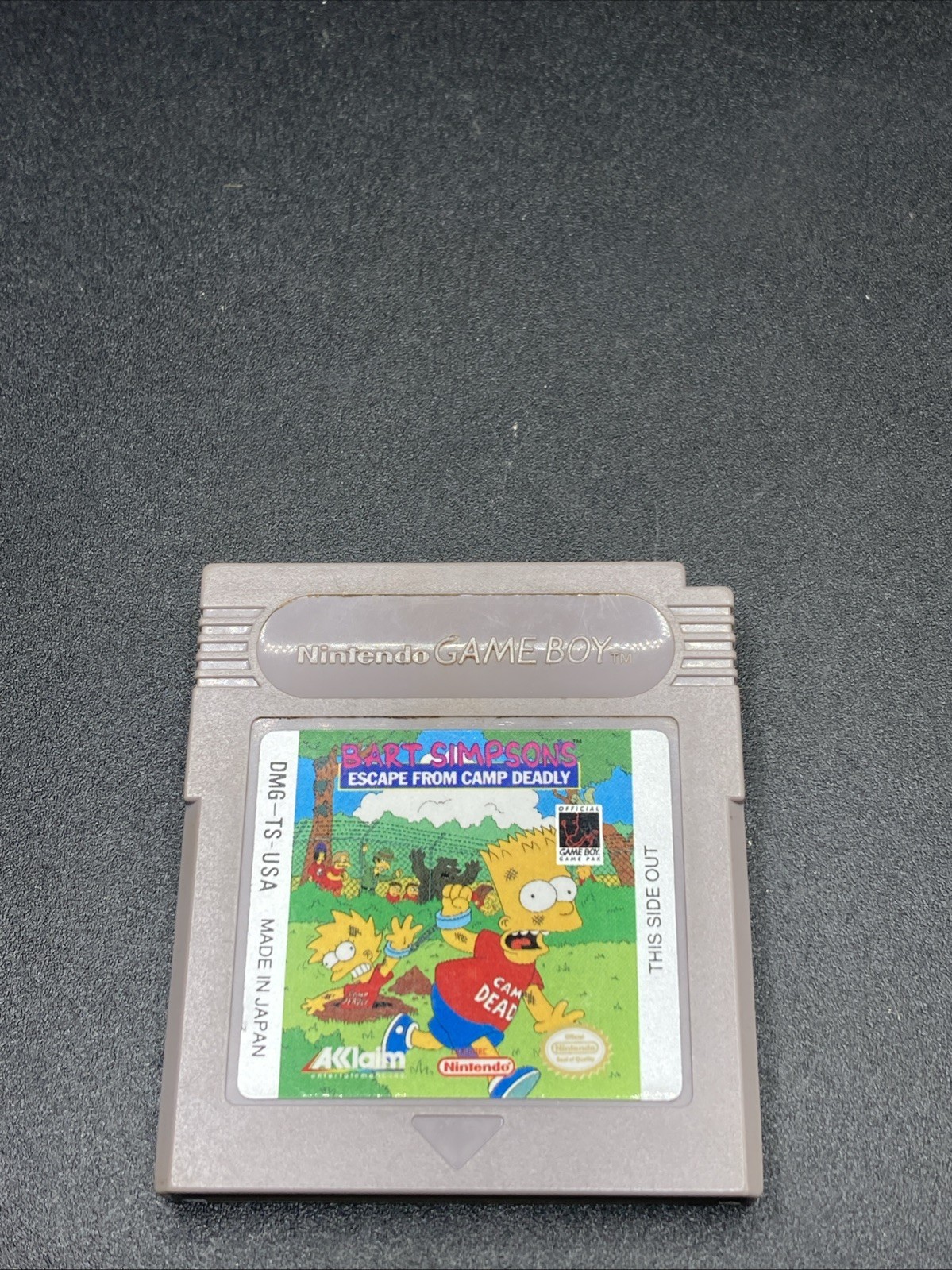 Bart Simpson’s Escape From Camp Deadly (Nintendo Game Boy) Cartridge Only