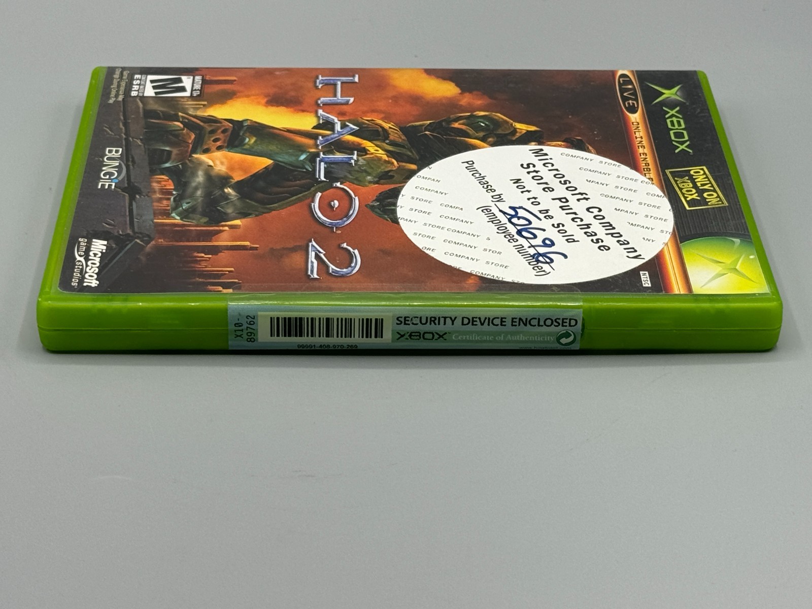 Halo 2 Microsoft Xbox Employee Store Sticker Sealed New Authentic