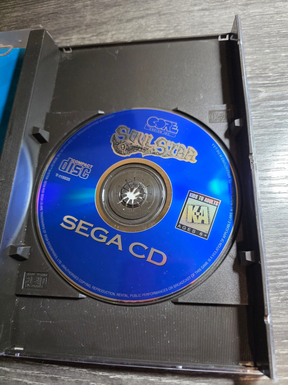 Soul Star (SEGA CD, 1994) Complete W/ Manual CIB TESTED (Cracked Case)