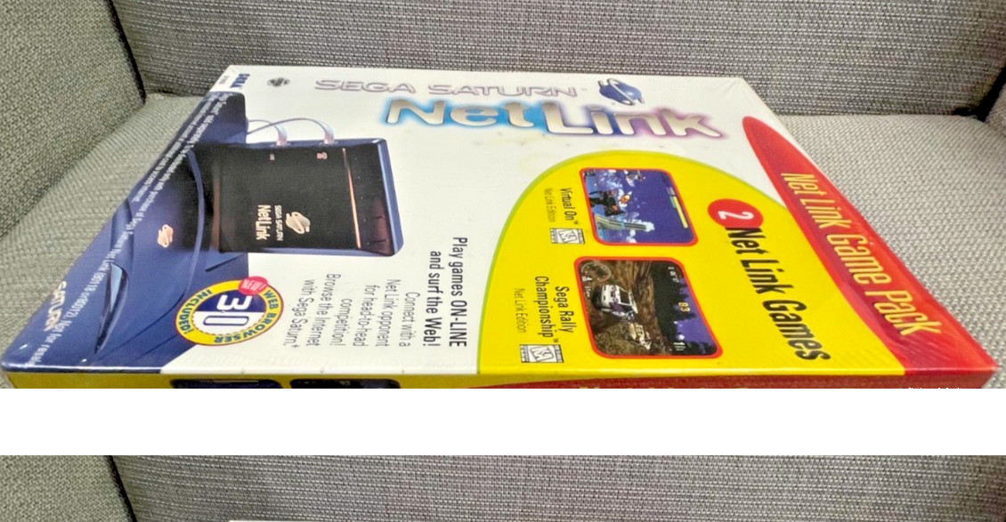 Sega Saturn Netlink Web Browser Game Pack -New. Box is a bit deformed. Very RARE