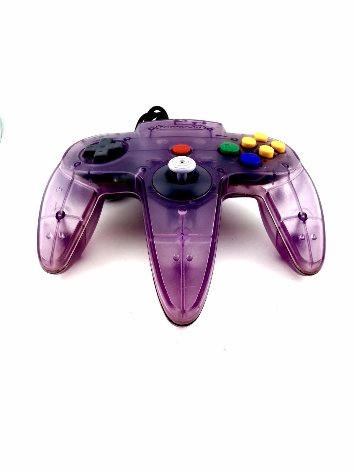 N64 – Controller Atomic Purple OEM Nintendo 64 Stick 8/10 – Fast Free Shipping!