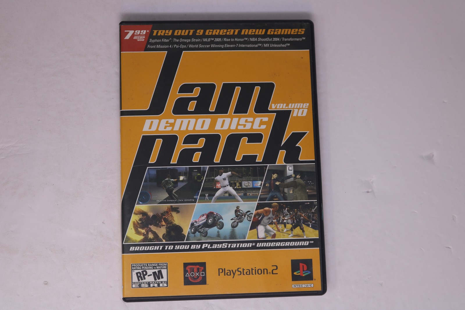 PlayStation Underground Jampack Volume 10 Demo Disc PlayStation 2 PS2