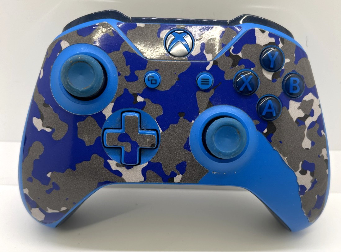 Original Microsoft Xbox One Wireless Controller blue Model 1708 No Battery Cover