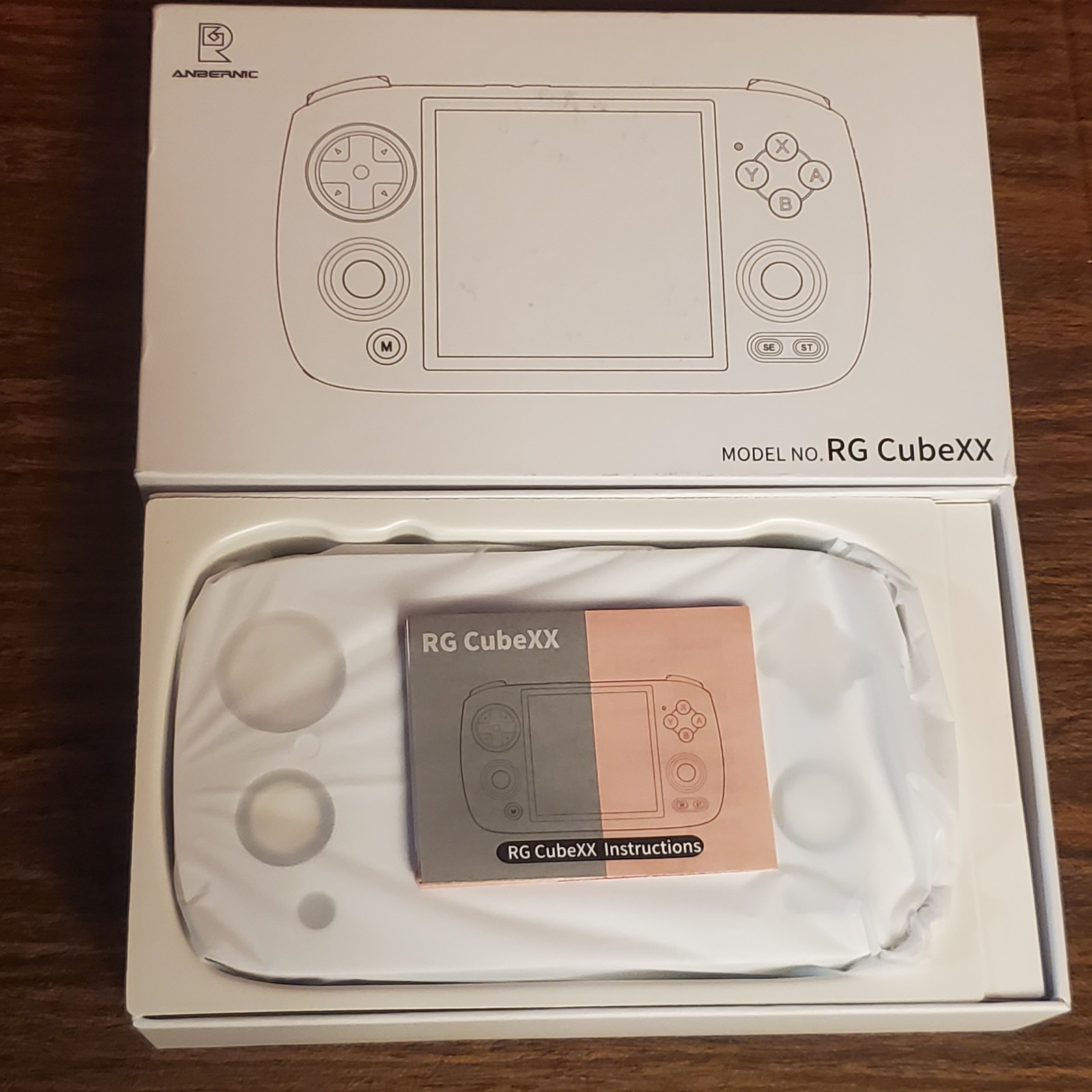 RG CubeXX Anbernic Retro Handheld Game Console ROCKNIX 16G+128G BLACK US shipin