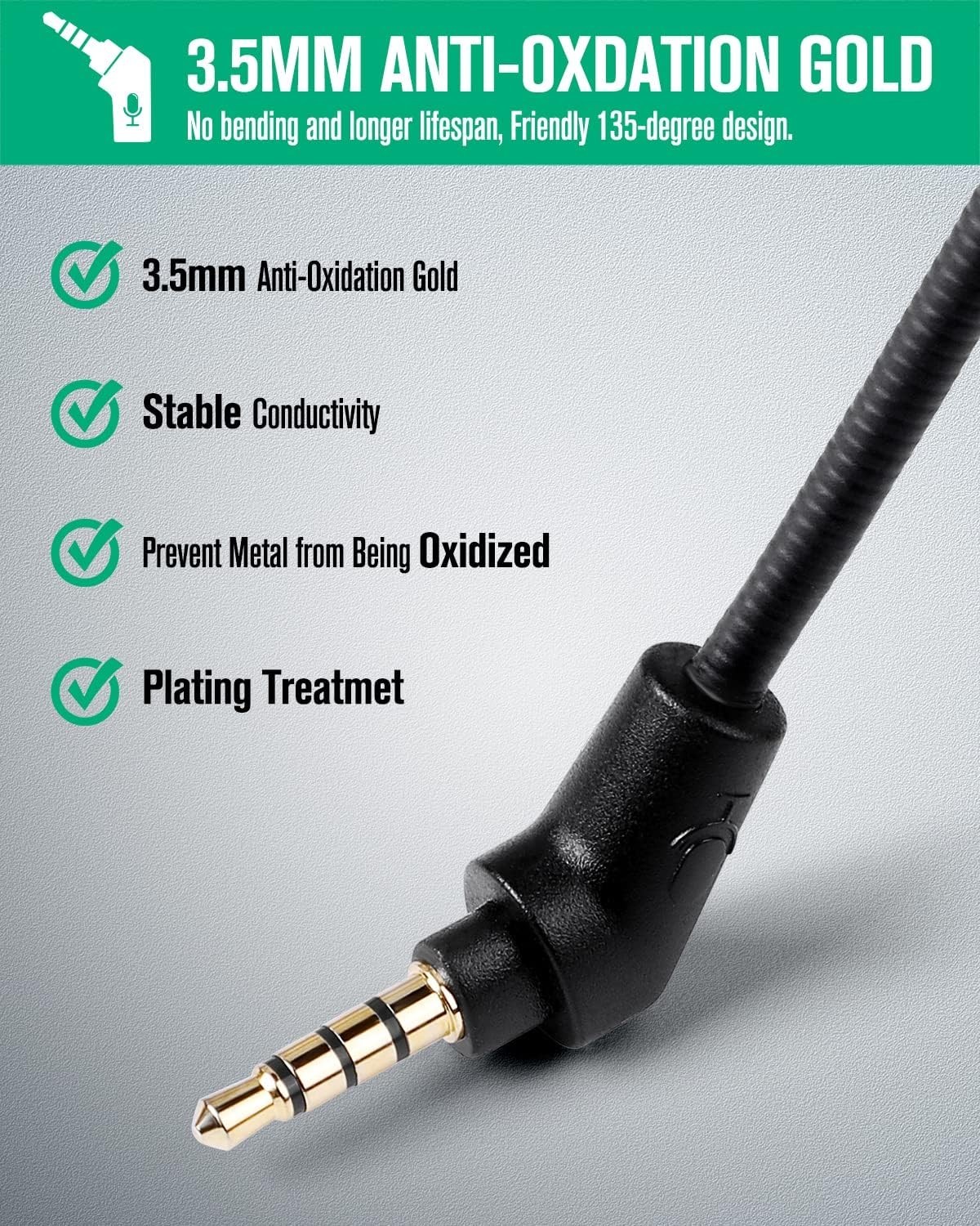 Hyperx Headset Mic Replacement Cloud Flight 3.5mm Jack Detachable Microphone …