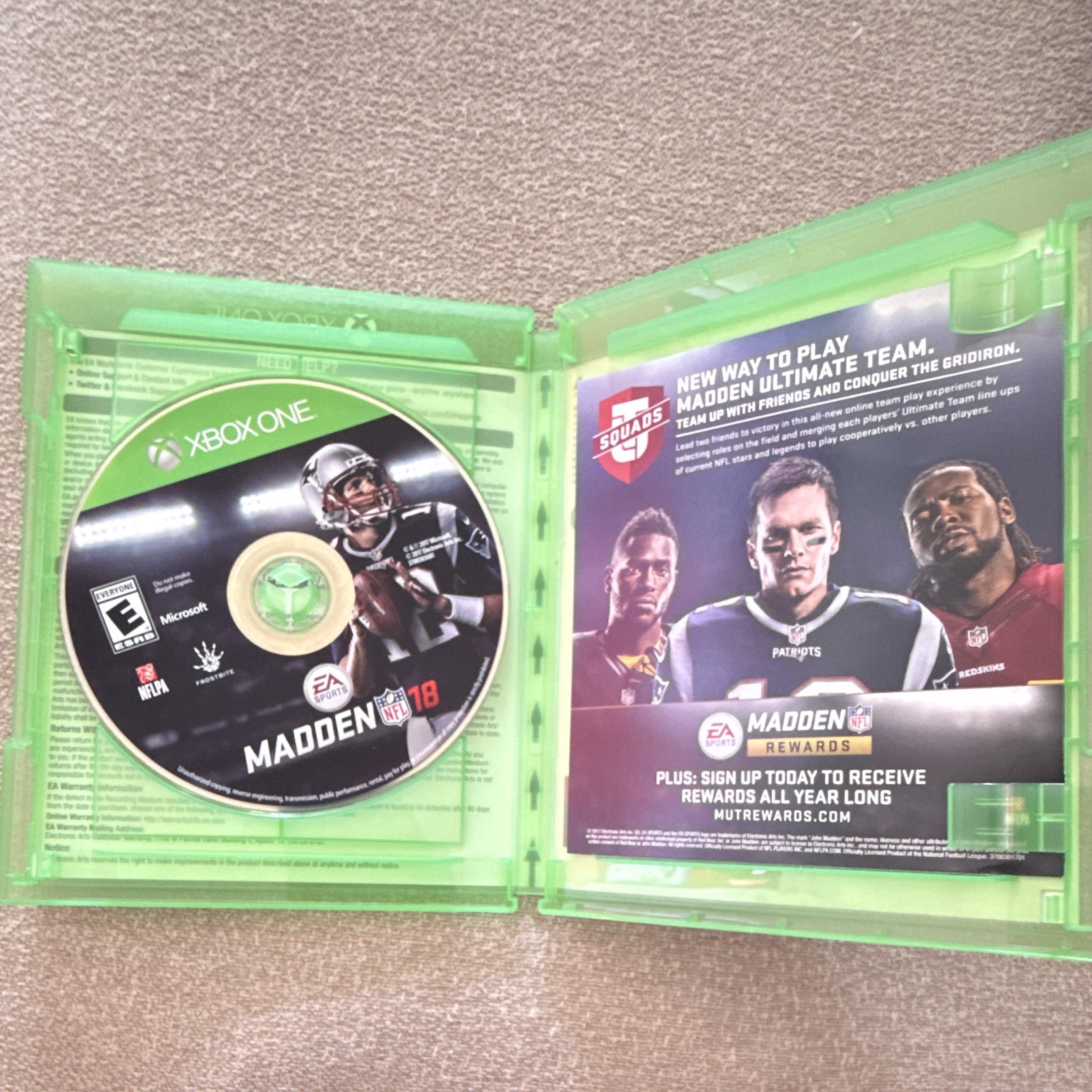 EA SPORTS Madden NFL 18 Xbox One Football Multiplayer E-Everyone NTSC 2017