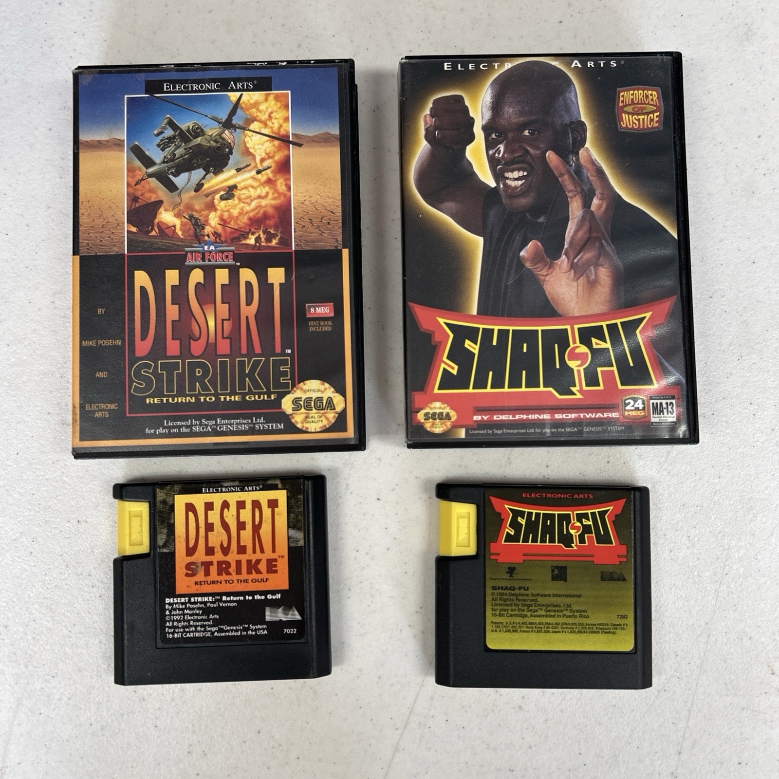Lot Of 10 Sega Genesis Video Games PTO Shaq Fu Lion King