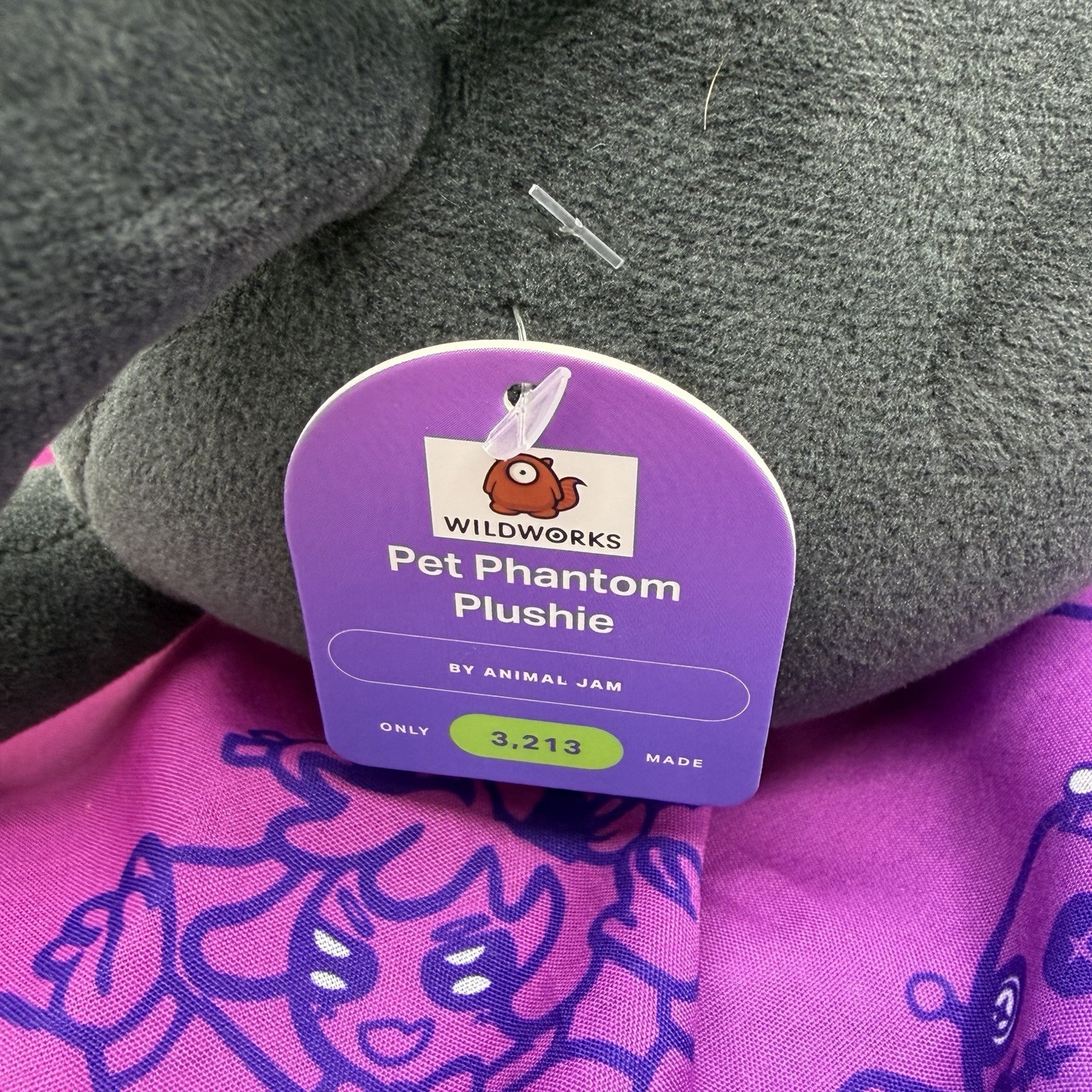 Makeship Animal Jam Pet Phantom Plush w/ In-Game Code LE 3213 BNWT