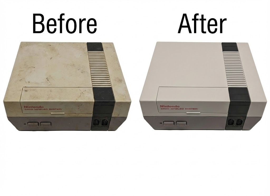 Nintendo NES Console. New Caps, Regulator, & OEM 72 Pin **Guaranteed** Yellowed