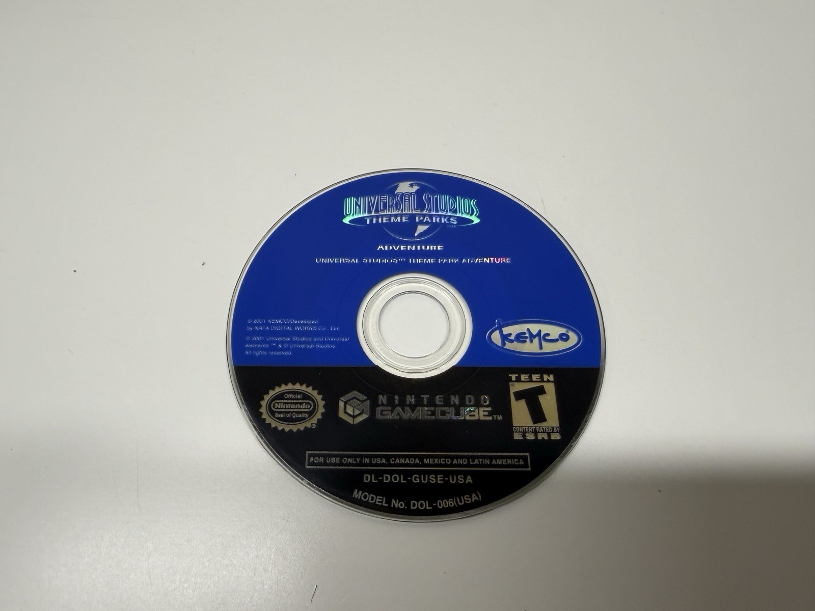 Universal Studios: Theme Park Adventure (Nintendo GameCube, 2001) Tested Clean