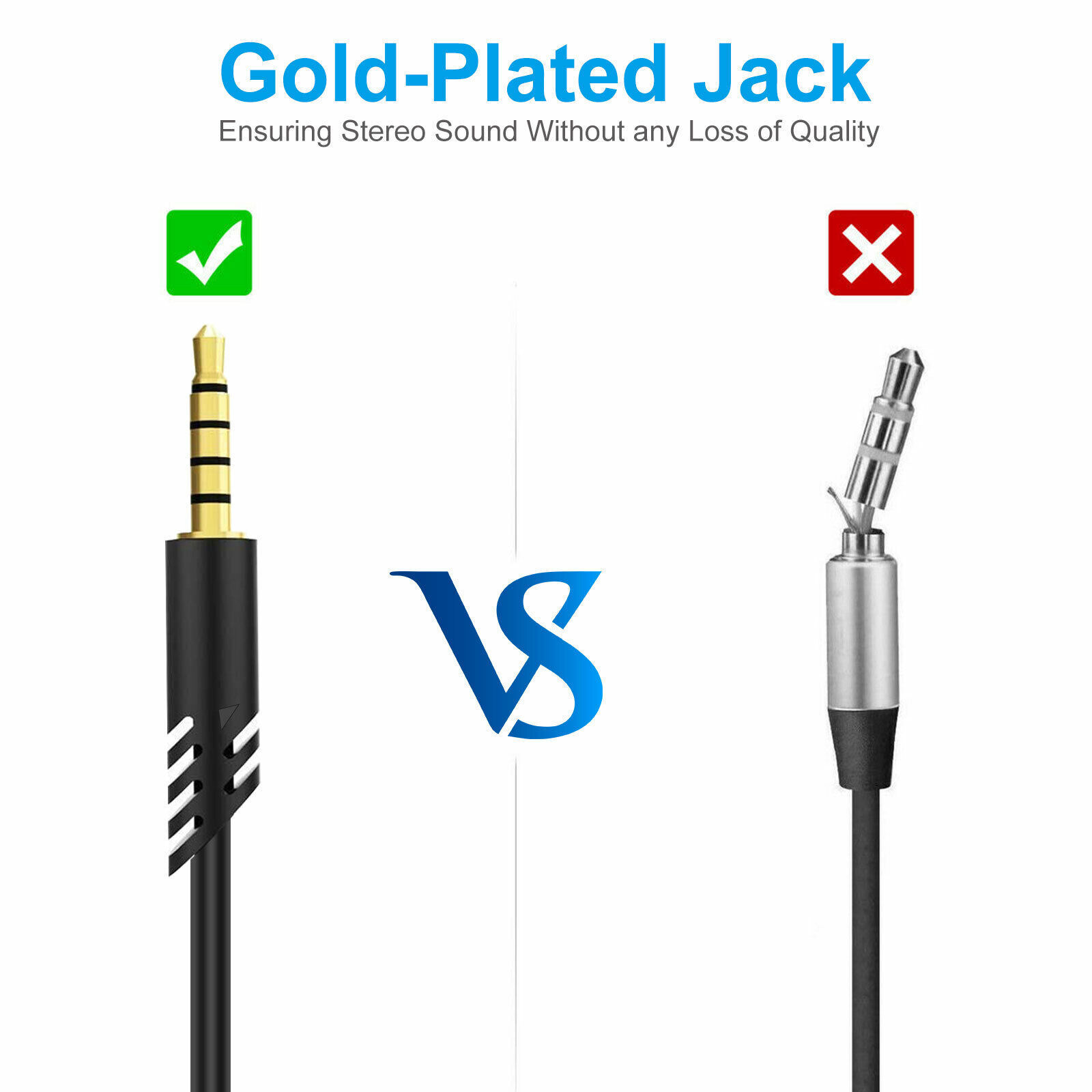 Gaming Headset Audio Cable Aux Chat 3.5MM Jack Cord For Astro A10 A40 G233 G433