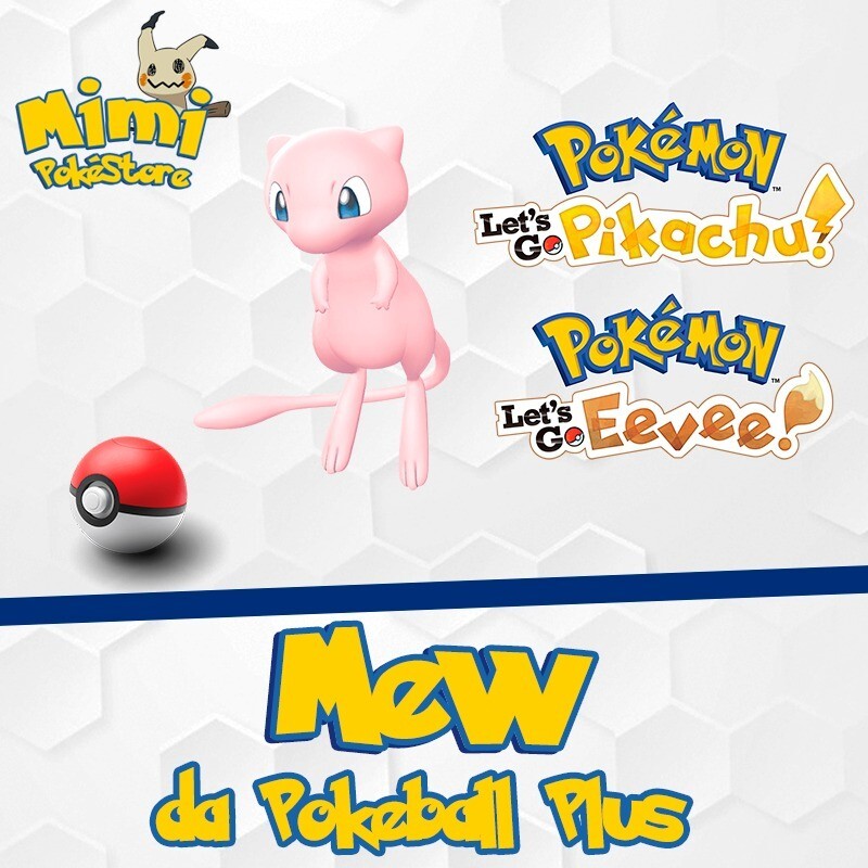 Mew from Pokeball Plus 6IVs – Pokemon Let’s GO Pikachu Eevee