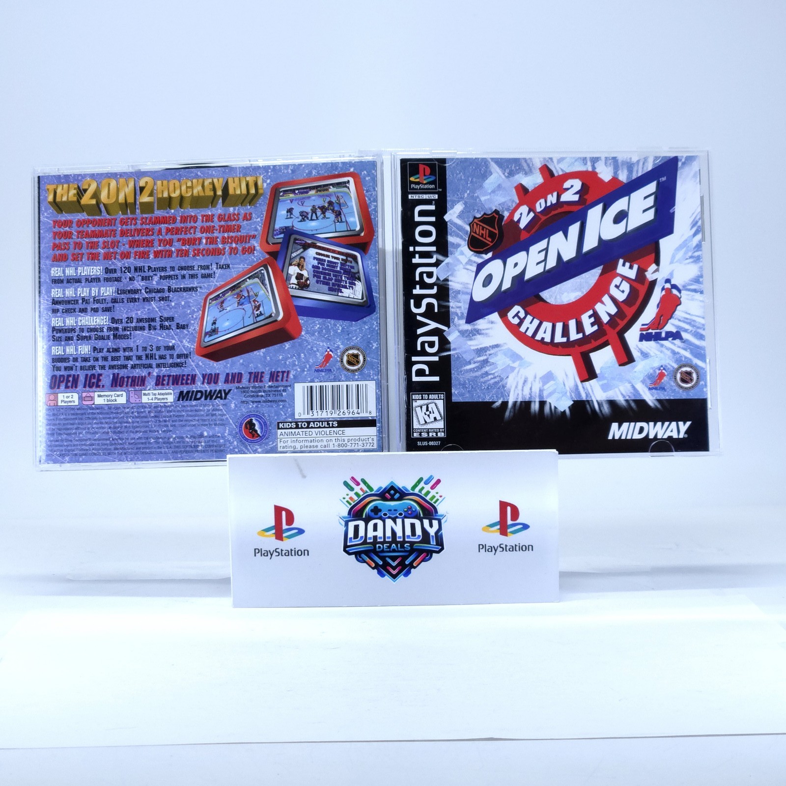 NHL Open Ice 2 on 2 Challenge PS1 CIB W/ Manual – PlayStation
