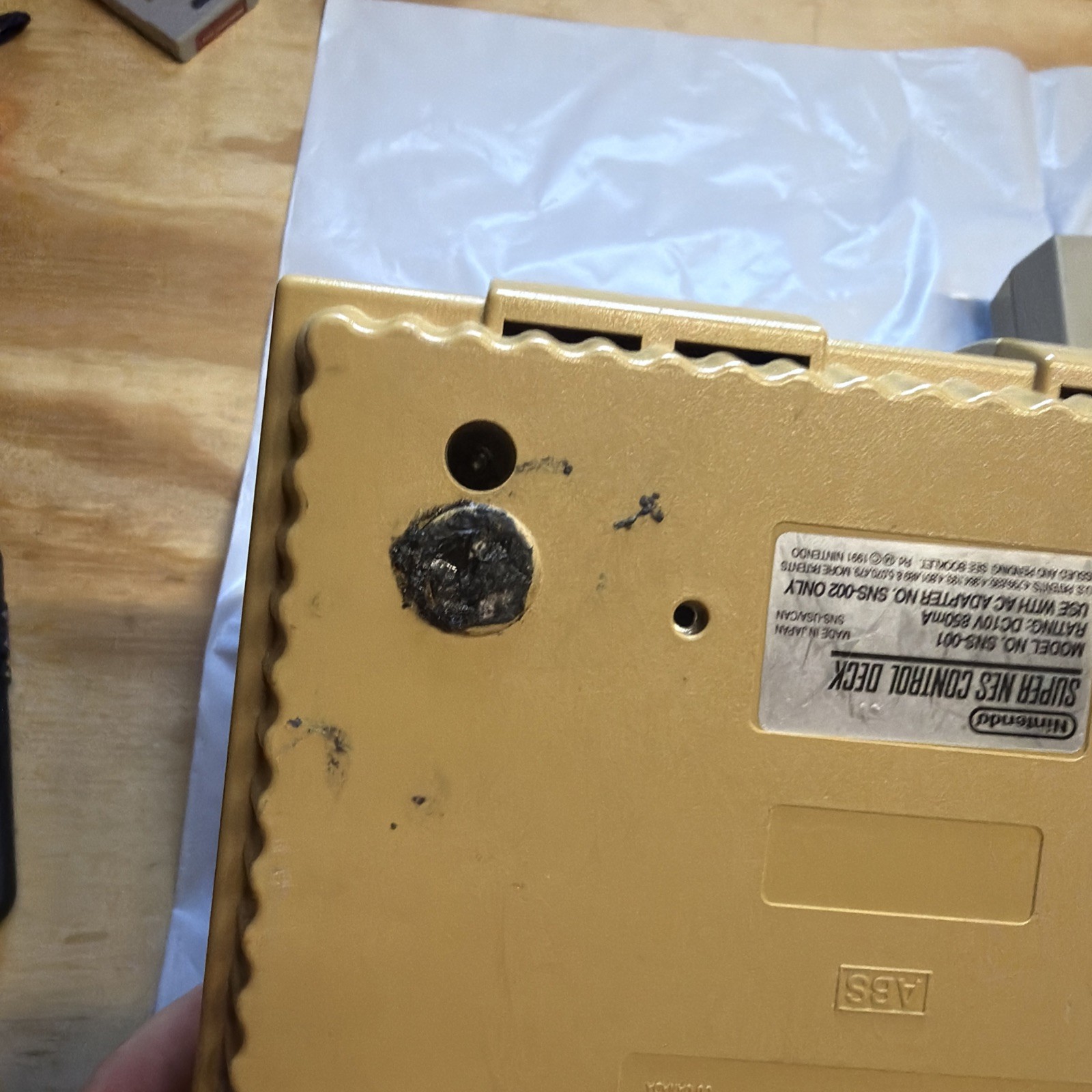 Lot of 2 Nintendo Super Nintendo SNES Consoles OEM For Parts Repair No Power