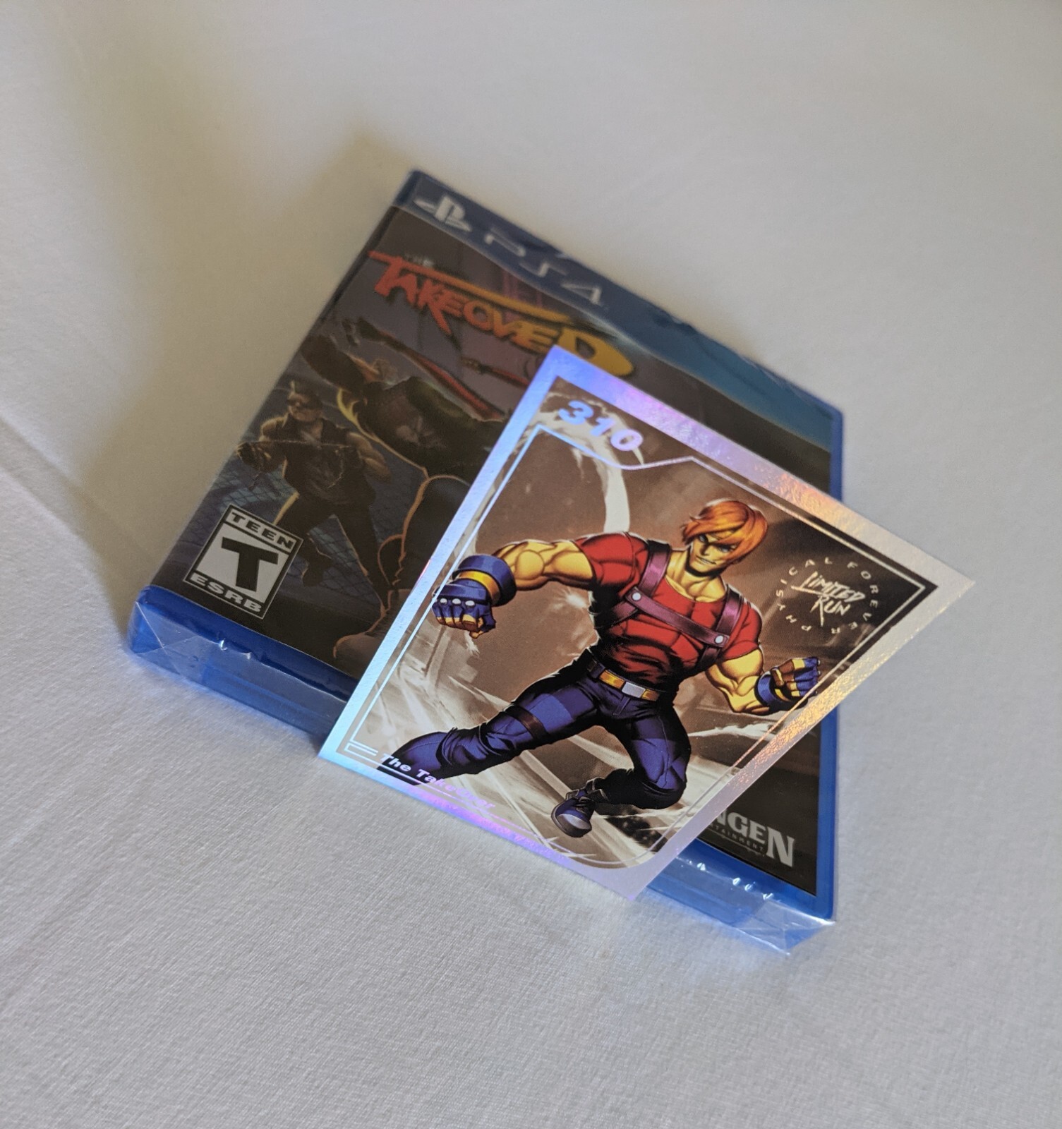 Limited Run PlayStation 4 PS4 The Takeover & Holographic Trading Card