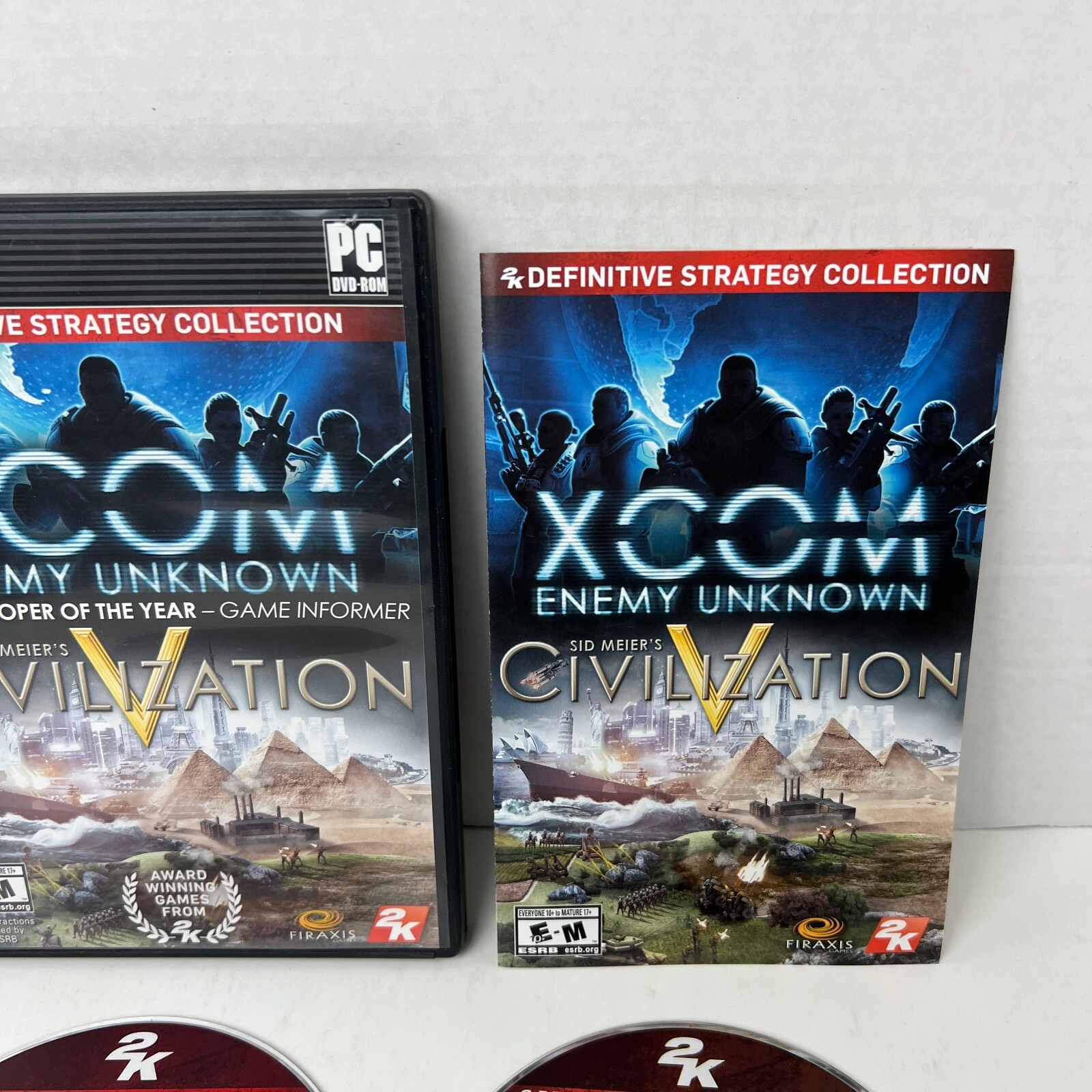 XCOM Enemy Unknown Sid Meier Civilization PC DVD Video Game Complete With Key