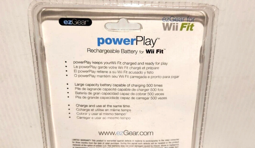 ezGear For Wii Fit Powerplay Rechargeable Battery 5000mAh #WF141
