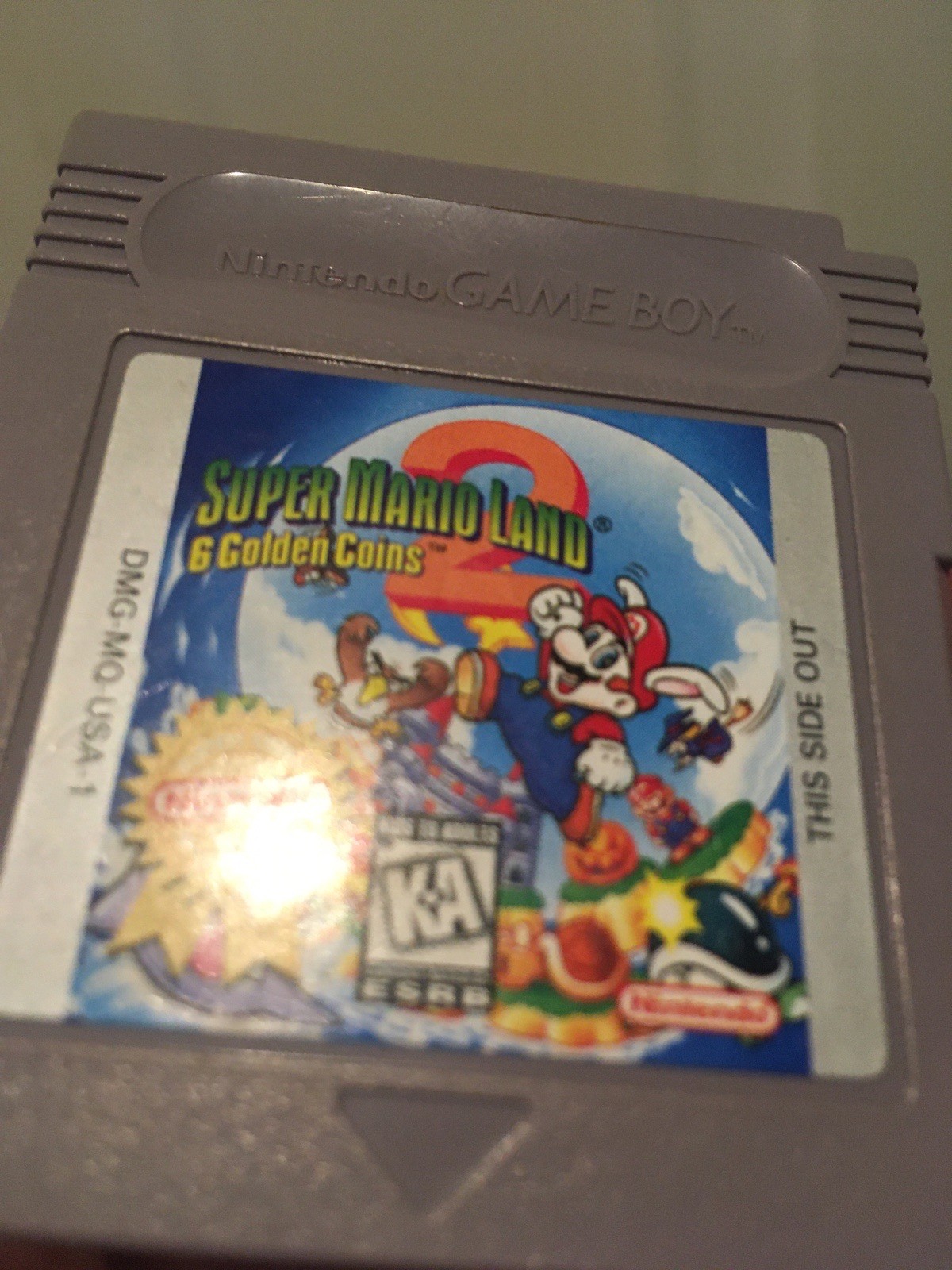 Super Mario Land 2 6 Golden Coins Game Boy Nintendo Players Choice w/Case Tested