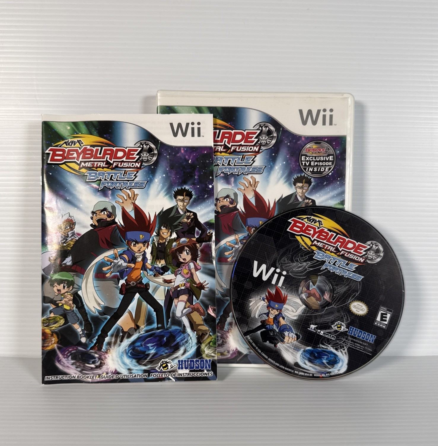 Beyblade: Metal Fusion – Battle Fortress (Nintendo Wii, 2010) Complete cib