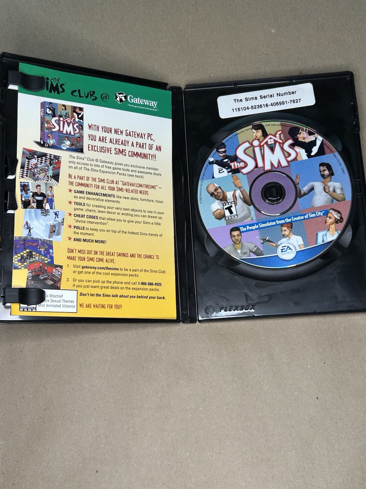 EA Games The Sims PC Simulation Video Game CD-ROM The Sims Series T-Teen 2000