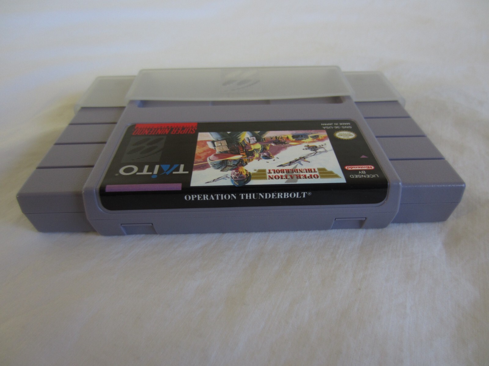 Operation Thunderbolt SNES Super Nintendo CIB 100% Complete Box 1994 Taito RARE