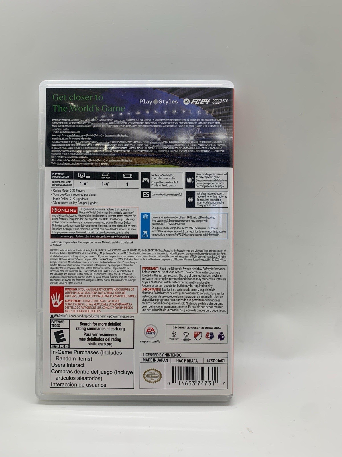 EA Sports FC 24 – Nintendo Switch. Very Good Condition