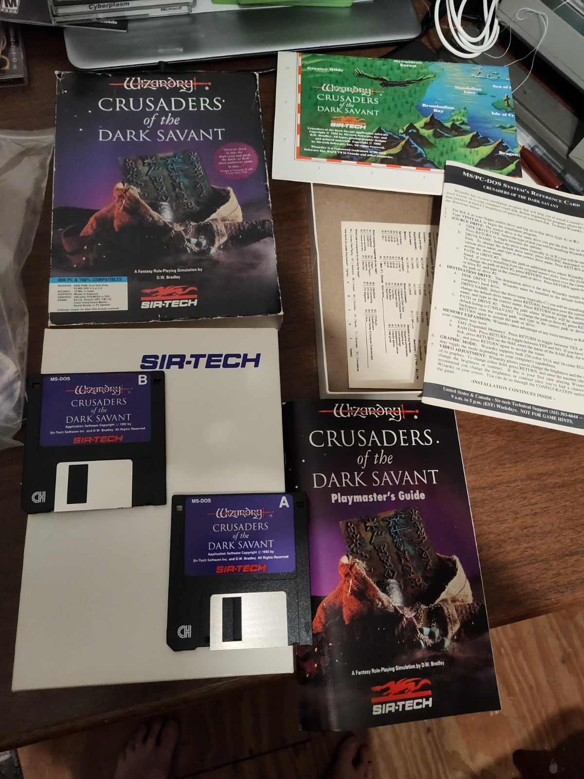 Wizardry Crusaders of the Dark Savant 3.5″ Floppy Disc PC 1992-Sir-Tech