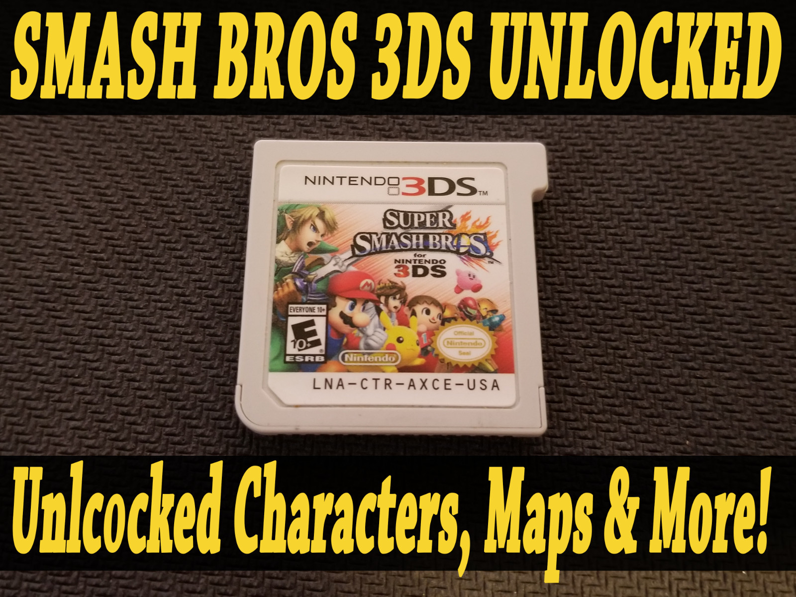 Super Smash Bros 3DS – All Maps, Characters, Special Moves! Authentic!