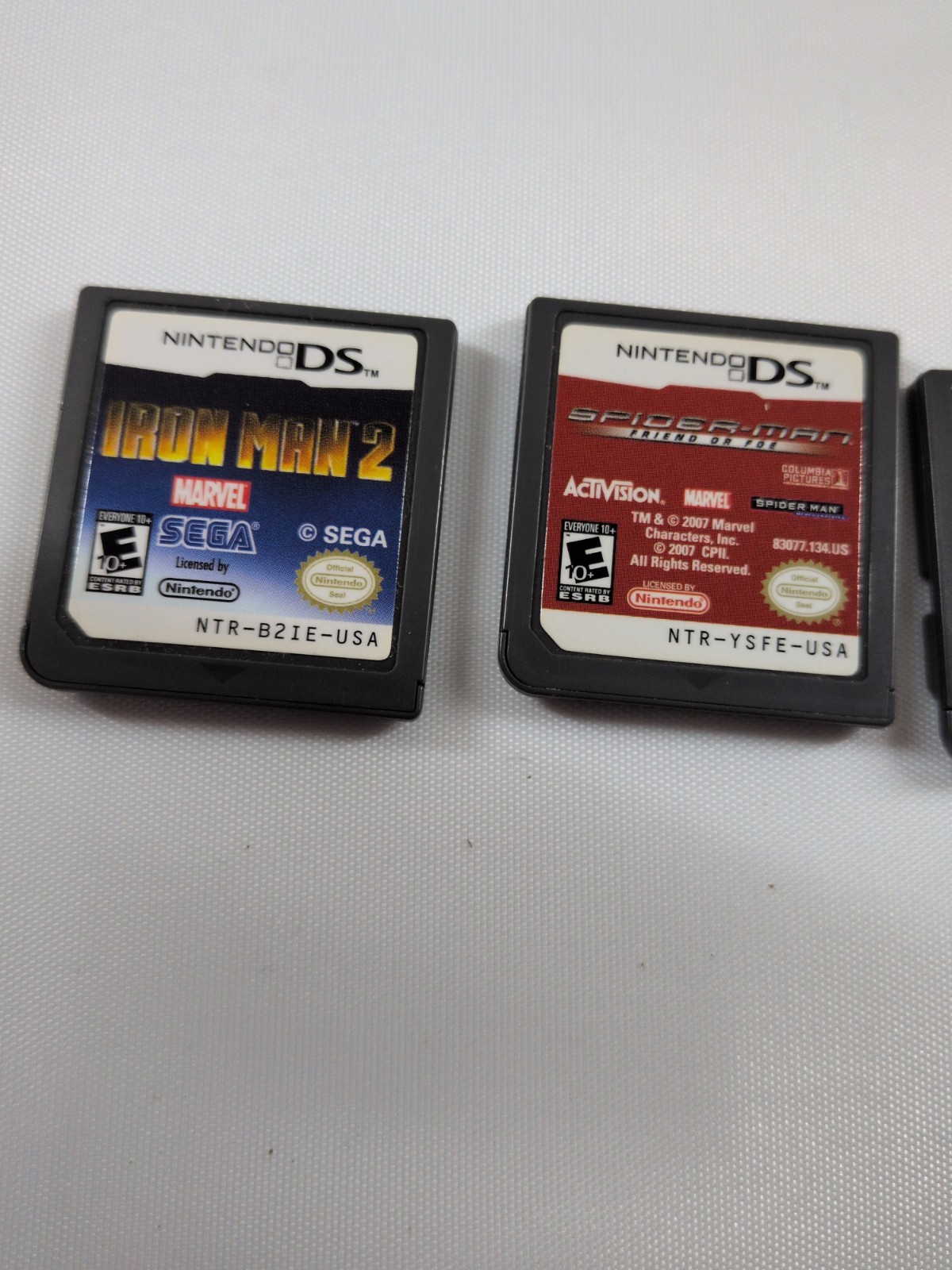 Nintendo 3DS Flame Red Handheld Console System CTR-001 & 4 Super Hero Game Lot