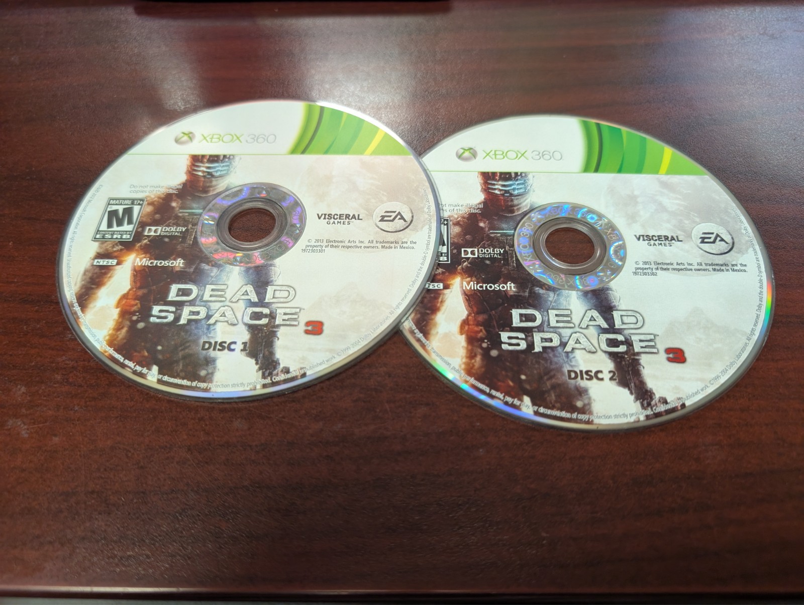 Dead Space 3 (Microsoft Xbox 360, 2013) NO TRACKING – 2 DISCS ONLY 6630
