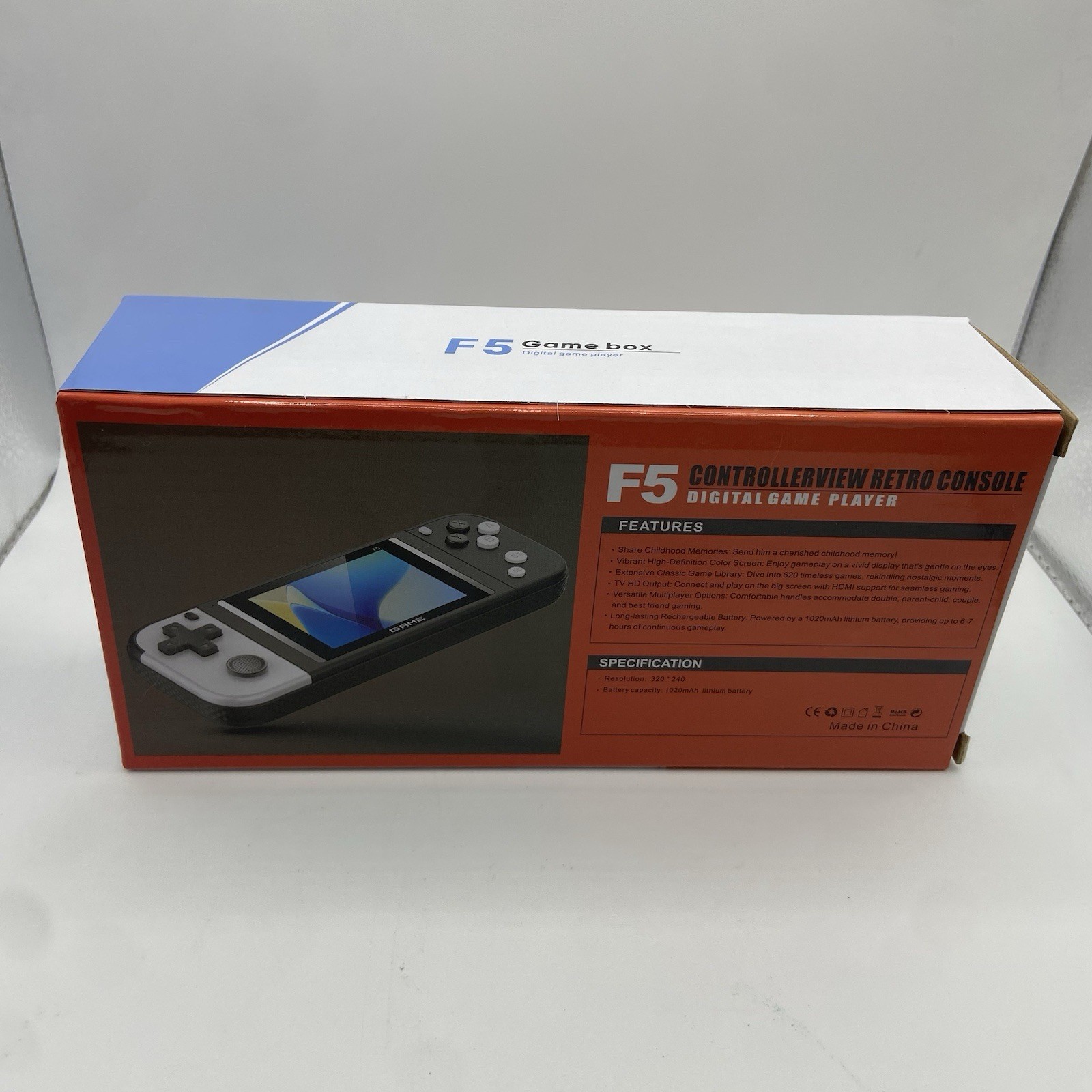 F5 Games Controller Game Box Game Console 620 Games With Rechargeable Batteries