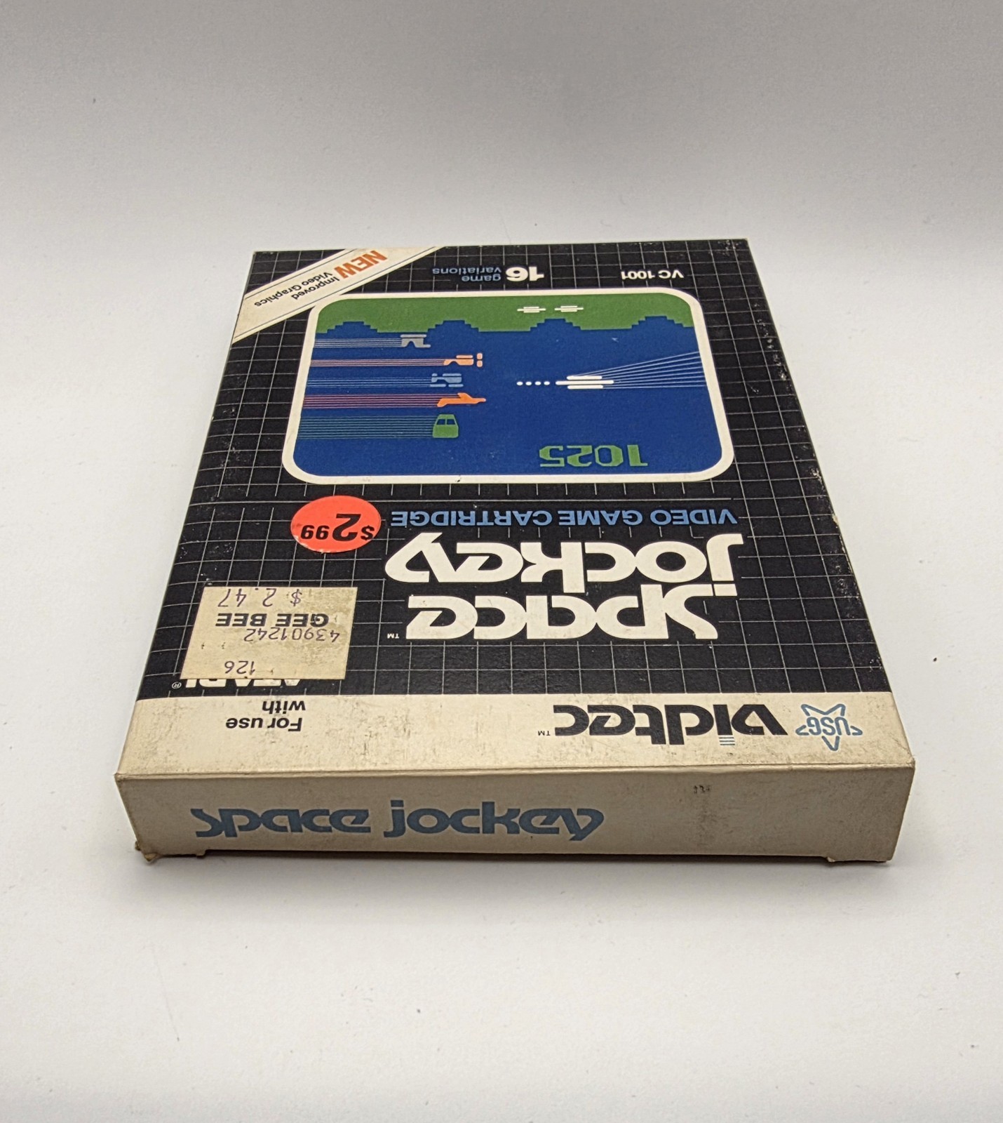 Atari 2600 Video Game Space Jockey Vidtec Space Attack Network CIB 1982