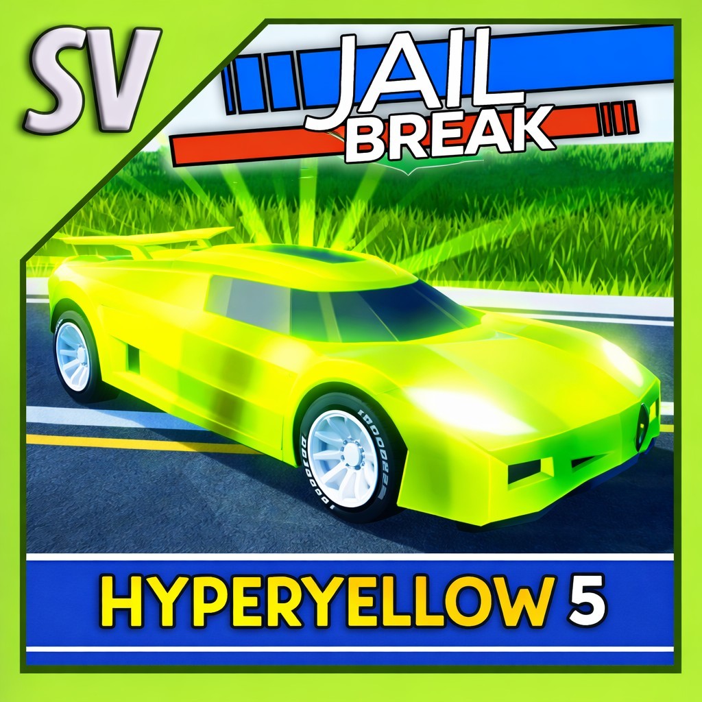 🟡YELLOW Hyper Chrome Level 5🟡 | Roblox Jailbreak | ☄️ FAST DELIVERY