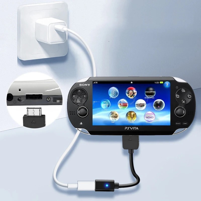 USB C Cable for Playstation Vita 1000 Controller Charging Adapter Type C