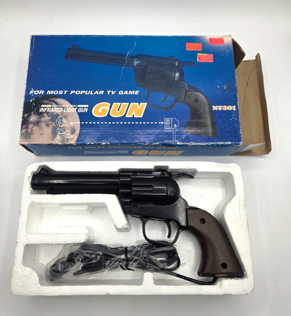 RARE VTG Video Shooting Series Infrared Light Gun NT301 (Nintendo/Famicon?) READ