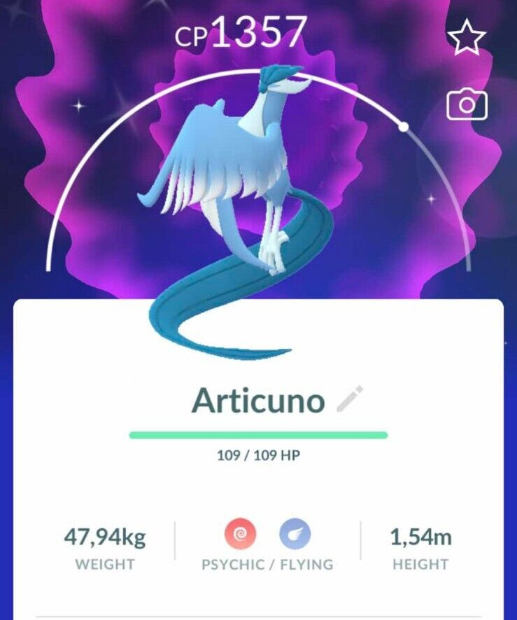 Pokémon Shiny Galarian Articuno – Trade 20k Stardust – Read Description