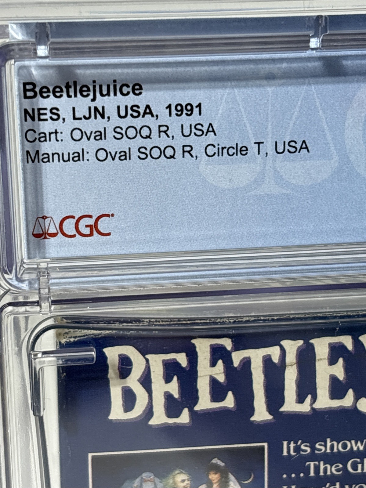 Beetlejuice CGC 7.0 Nintendo Entertainment System 1991 NES CIB RARE