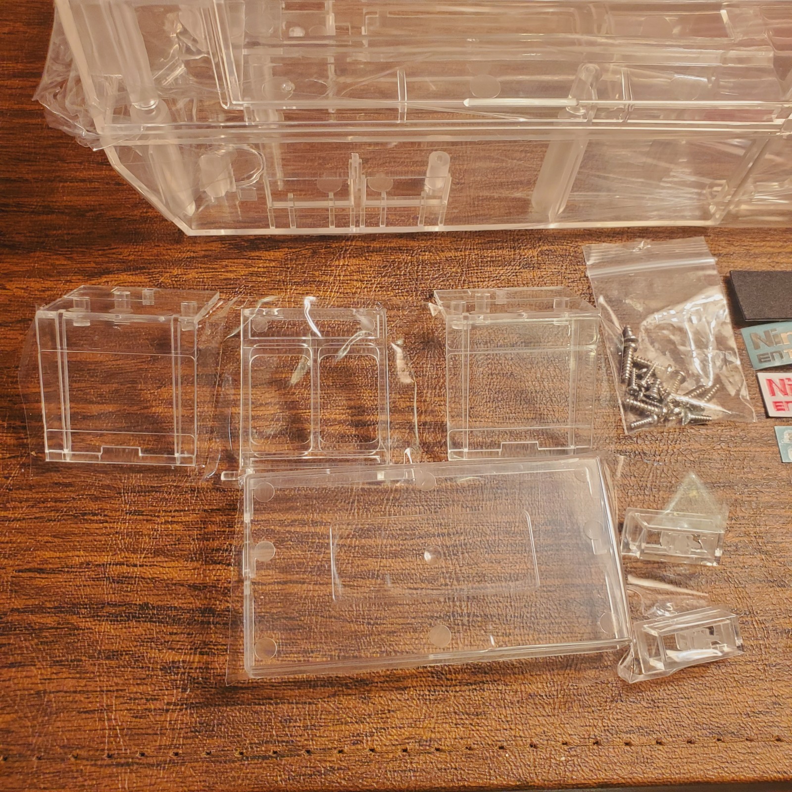 New Replacement Shell Case for NES TRANSPARENT CLEAR See Through ABS -SHELL ONLY