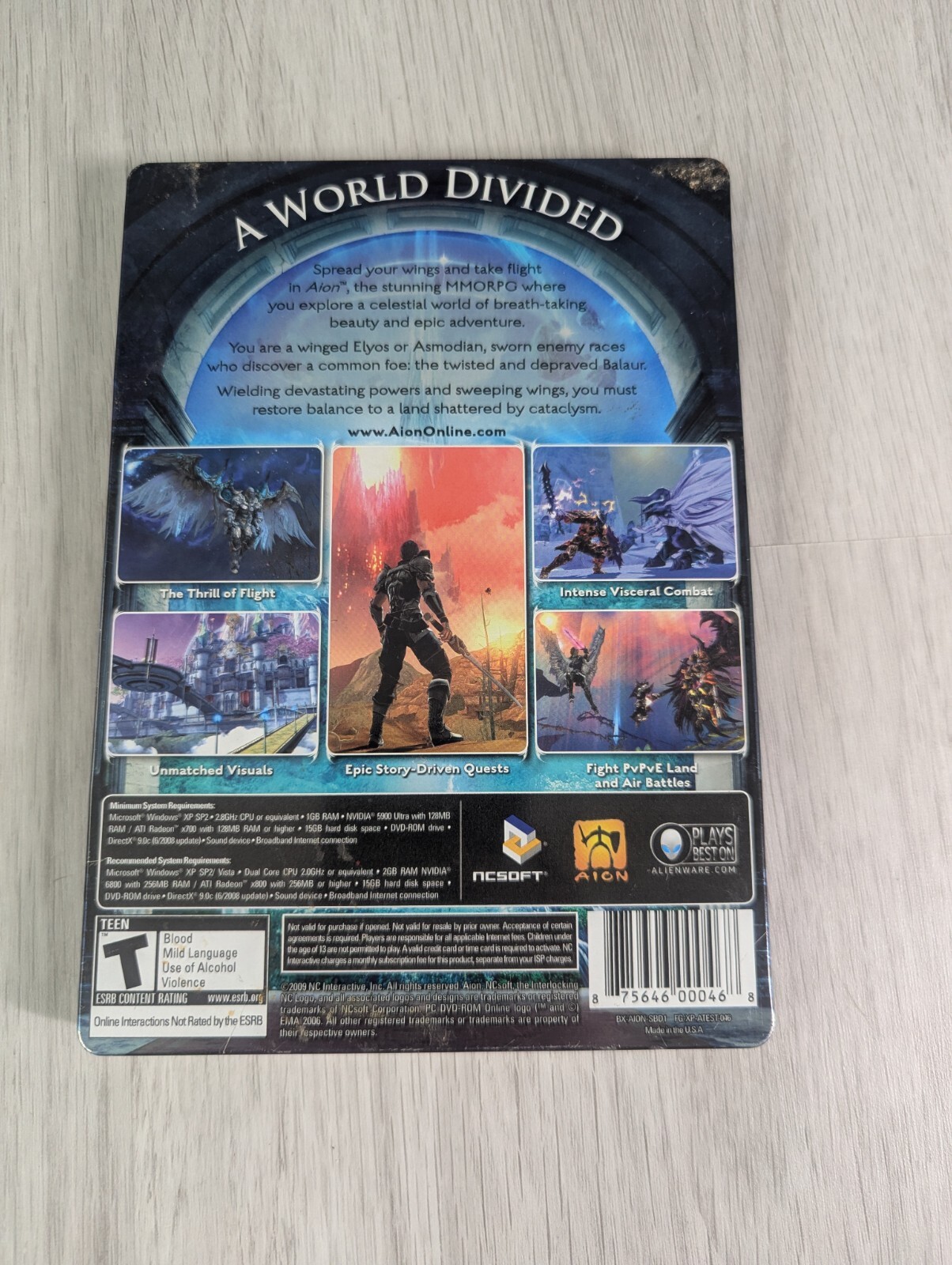 Aion 2009 PC game Steelbook