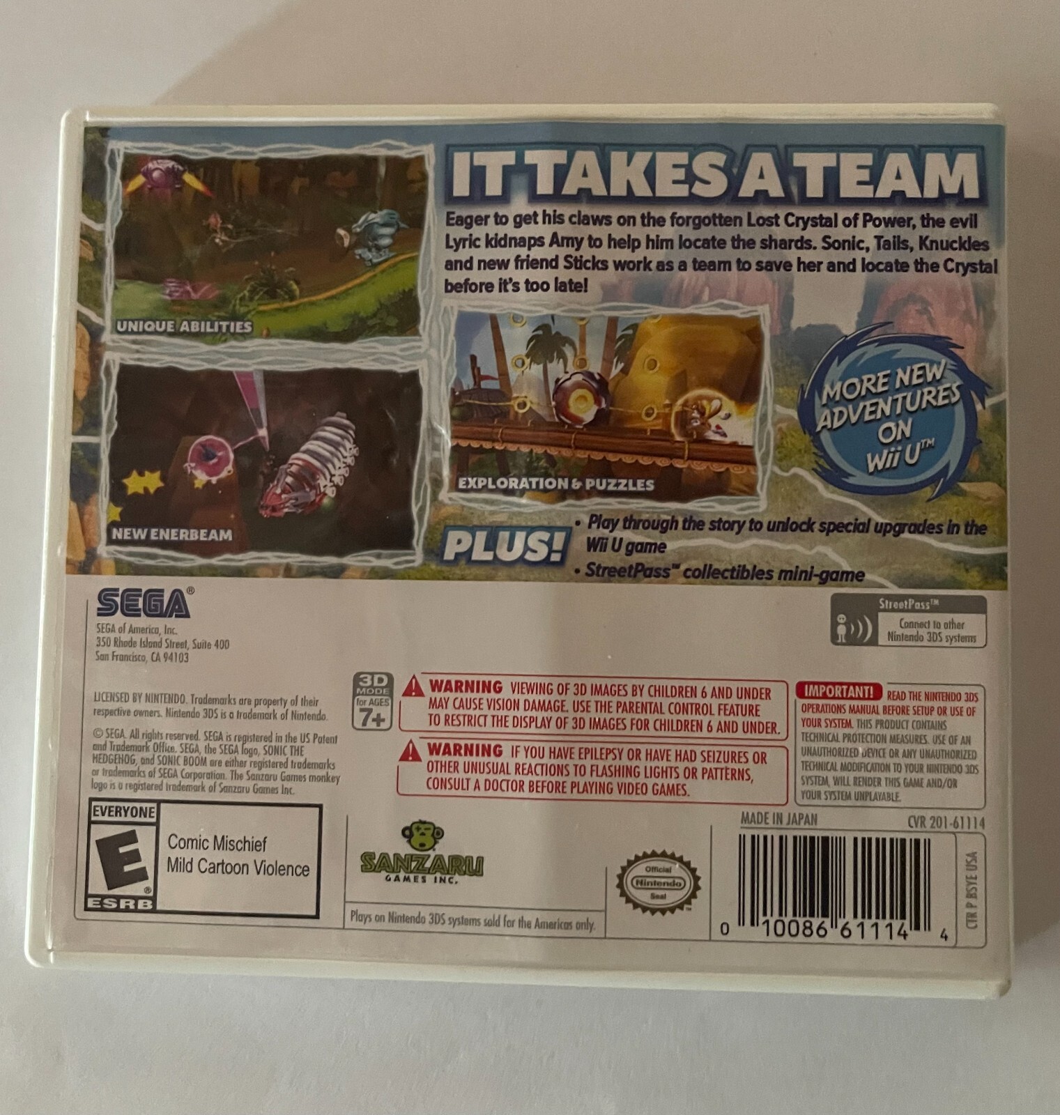 Sonic Boom: Shattered Crystal brand new