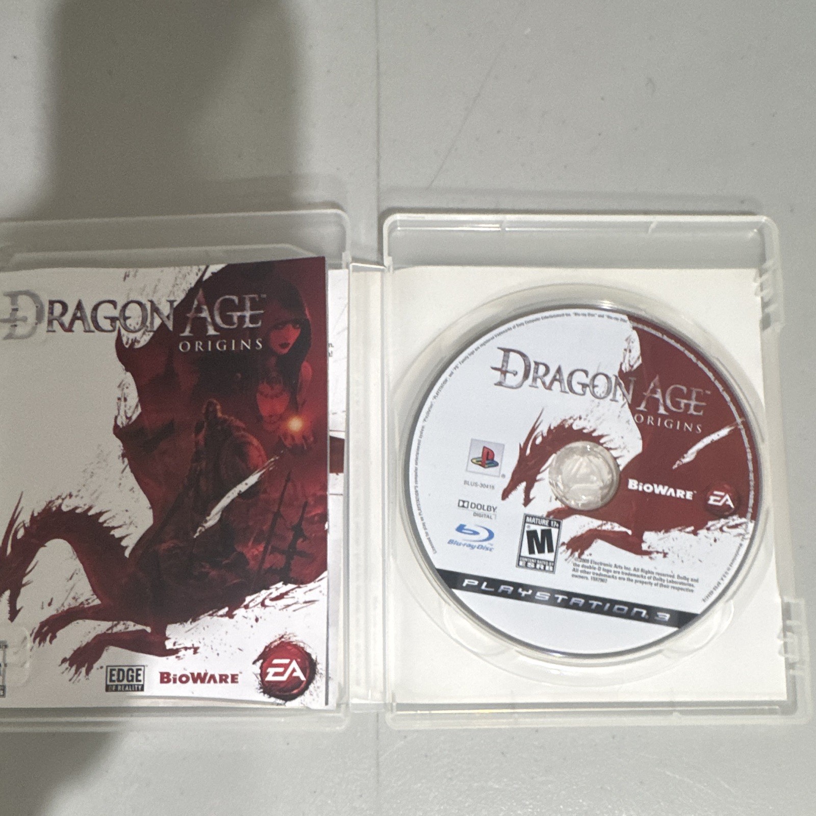 Electronic Arts Dragon Age: Origins Dragon Age Series PS3 2009 Manual DLC