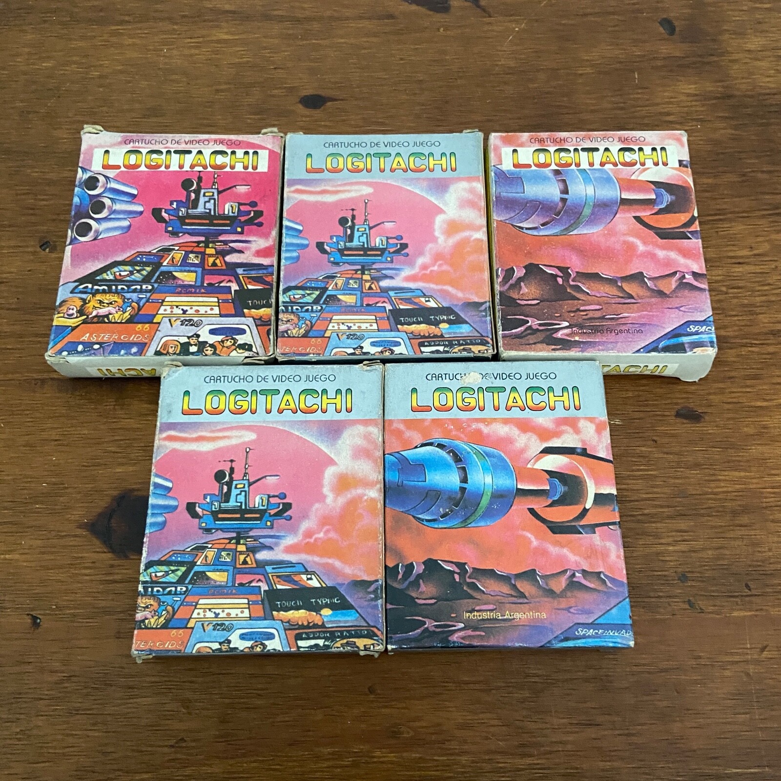 Lot of 5 Atari 2600 Argentina Rare cartridges