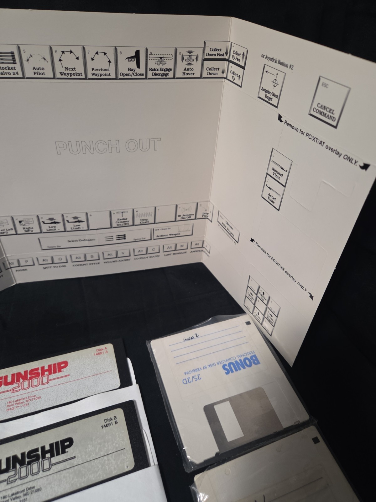 🔥Vintage Gunship 2000 | Micro Prose | BIG BOX PC 5.25″ Disks | Rome Pathway