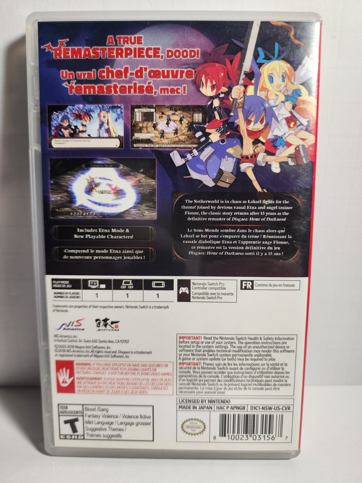 Disgaea 1 Complete Edition – Nintendo Switch